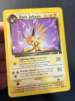 Dark Jolteon 38/82 - Uncommon Team Rocket - WOTC Pokemon Card LP - - Image 5