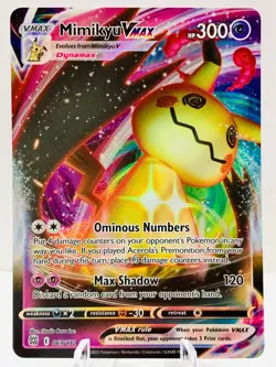 Pokemon Mimikyu VMAX 069/172 Brilliant Stars Sword & Shield ULTRA RARE - Image 2