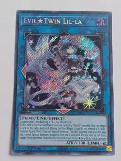 Yu-Gi-Oh! Evil Twin Lil-la - BLCR-EN097 - Secret Rare - 1st Edition Shiny Card - Image 1