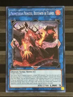 Yugioh | Promethean Princess, Bestower of Flames | RA03 | Secret Rare | 1st | NM - Image 1