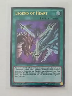 YuGiOh! Legend of Heart DRL3-EN046 Ultra Rare 1st Edition - Image 1