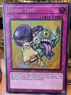 Yu-Gi-Oh! Ojama Trio #BLMM-EN010 1st Edition Secret Rare (NM) - Image 2
