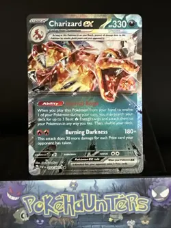 Pokemon Card Charizard ex 054/091 Paldean Fates Double Rare Near Mint - Image 1