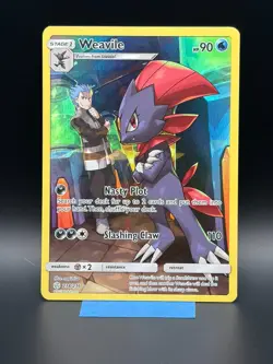 2019 Weavile 238/236 Cosmic Eclipse Secret Rare Pokemon Card - Image 1