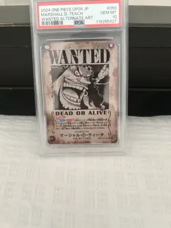 One Piece Card PSA 10 Marshall D. Teach OP09-093 Wanted Alt Art Japanese 2024 - Image 1