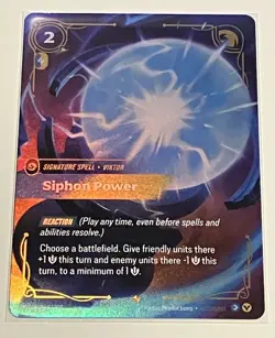 Siphon Power Epic Foil 266/298 Riftbound League of Legends Origins Card - Image 1