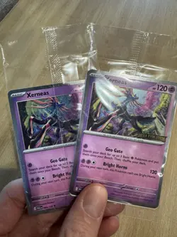 Xerneas 064/132 Mega Evolution Stamped Best Buy Promo Pokemon Card SEALED - Image 2