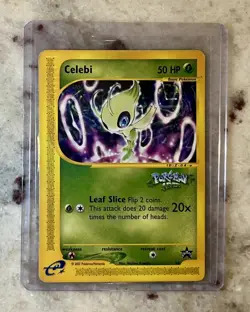 Pokemon 2002 Celebi Rare Black Star Promo Card #50 4Ever Movie eReader (LP) - Image 1