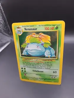 Pokemon TCG Venusaur Base Set Holo Unlimited Rare Card 15/102 LP/HP - Image 3