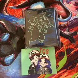 Charizard Card Sleeves - Phantasmal Flames ETB - 65 Sleeves Pokemon - Image 1