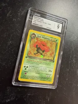 CGC 9 MINT Dark Vileplume Team Rocket 1st Edition 13/82 Holo Pokemon Card - Image 2