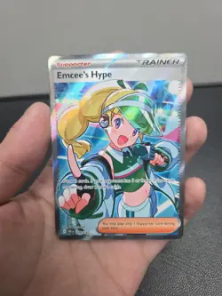 Emcee's Hype Destined Rivals Full Art Ultra Rare Card 220/182 NM Pokemon TCG - Image 1