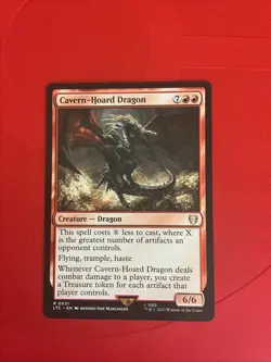 Cavern-Hoard Dragon 0031 Non Foil Rare LOTR Commander MTG Near Mint - Image 1