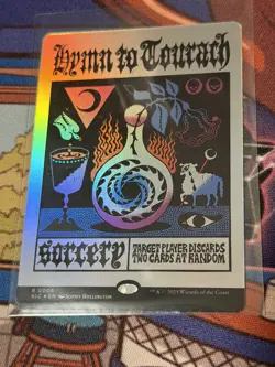 MTG Foil Hymn to Tourach Secret Lair Encyclopedia of Magic Unplayed - Image 1