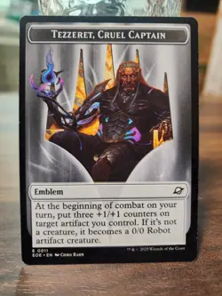 ?Tezzeret, Cruel Captain Edge of Eternities (Near Mint Condition) + Emblem? - Image 3