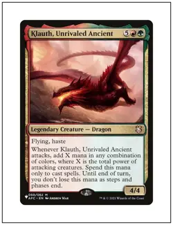 1x Klauth, Unrivaled Ancient, The List, Magic the Gathering MTG NM - Image 1