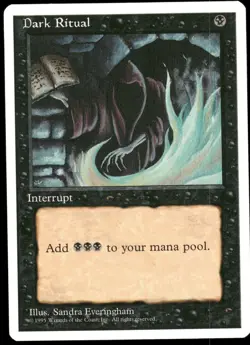 1x Dark Ritual - Fourth Edition - NM - MTG - Image 1