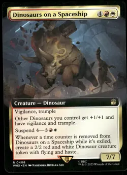 1x Dinosaurs on a Spaceship (Extended Art) - Universes Beyond: Doctor Who NM - M - Image 1