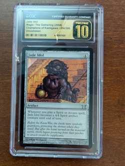 MTG Magic The Gathering Champions of Kamigawa Jade Idol CGC Graded Pristine 10 - Image 1