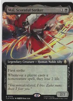 Mai, Scornful Striker (Extended Art) MTG Avatar (TLA) 0374 Foil Make Offer - Image 1