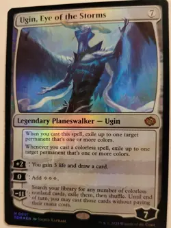 Foil Ugin, Eye of the Storms MTG Tarkir: Dragonstorm Mythic # 0001 NM Magic Foil - Image 3