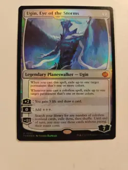 Foil Ugin, Eye of the Storms MTG Tarkir: Dragonstorm Mythic # 0001 NM Magic Foil - Image 5