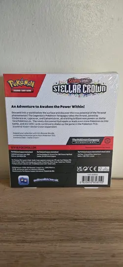 Pokemon TCG S&V Stellar Crown Booster Bundle FACTORY SEALED 6 Booster Packs - Image 4