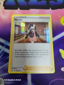 Marnie #169/202 SWSH01: Sword & Shield Holo Rare Pokemon TCG Near Mint NM - Image 1