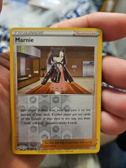 Pokemon TCG Marnie Reverse Holo Rare SWSH01: Sword & Shield Base Set 169/202 - Image 2