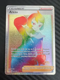 Pokemon TCG Arezu Sword & Shield: Lost Origin Set 204/196 Rainbow Secret Rare NM - Image 1
