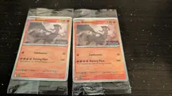 Reshiram 017/094 Pokemon Phantasmal Flames - NM stamped promo sealed x2 - Image 1