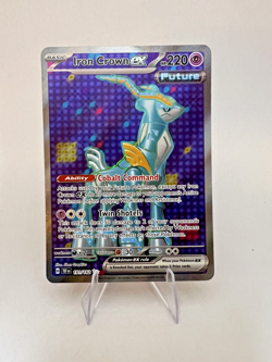 Pokemon Iron Crown ex 191/162 Temporal Forces SV Ultra Rare Full Art - Image 1