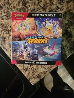 Pokemon Surging Sparks SV08 Booster Bundle TCG ''6 Packs'' New Sealed - Image 1