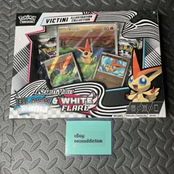 Pokemon TCG Unova Victini Illustration Collection Box Black Bolt/White Flare NEW - Image 1