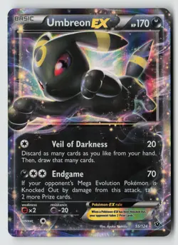 Umbreon EX 55/124 XY - Fates Collide Pokemon TCG LP+ - NM - Image 1