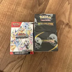 Pokemon Booster Bundles Prismatic Evolution & Mega Evolution Half booster 1 set - Image 1