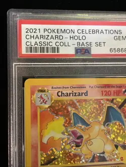 2021 Pokemon Celebrations Charizard - Holo Classic Coll- Base Set #4 PSA 10 - Image 3