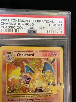 2021 Pokemon Celebrations Charizard - Holo Classic Coll- Base Set #4 PSA 10 - Image 4
