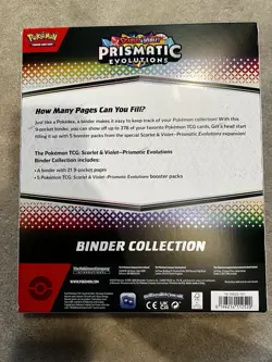 Pokemon TCG: Scarlet & Violet Prismatic Evolutions Binder Collection New Sealed - Image 3
