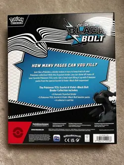 Pokemon TCG Scarlet & Violet Black Bolt Binder Collection Box - IN HAND!! - Image 2