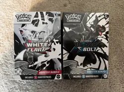 Pokemon Center TCG Scarlet & Violet Black bolt & White flare Booster Bundle SET - Image 1