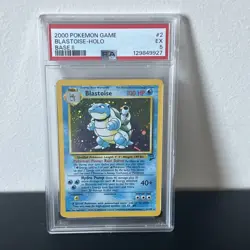 1999 Pokemon Base Set 2 Blastoise Holo 2/130 PSA 5 - Image 1