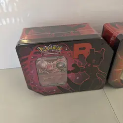 NEW Pokemon Destined Rivals Team Rocket Tins Mewtwo + Persian - Image 2
