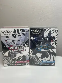 Pokemon Black Bolt and White Flare Booster Bundle Set of 2 Sealed - Image 1