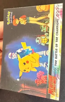 The Battle of the Champion 1999 Topps HOLO Mewtwo Strikes Back Pokemon - Nm/Vlp - Image 2