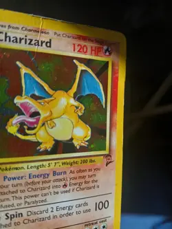 Charizard 4/130 Holo Rare Pokemon 2000 Base Set 2 HP DMG - Image 4