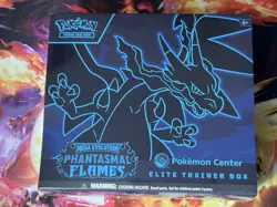Phantasmal Flames Pokemon Center Elite Trainer Box ETB SEALED SHIPS FAST ACRYLIC - Image 1