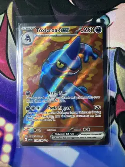 Pokemon Scarlet and Violet - TOXICROAK EX - FULL ART - 232/198 - NM/M - Image 1