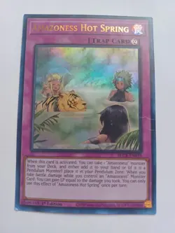 Yu-Gi-Oh! Amazoness Hot Spring 1st Edition - BLCREN039 Holographic - Yugioh TCG - Image 2