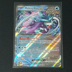 Walking Wake EX SVP127 Black Star Promo Scarlet & Violet Holo Pokemon Card TCG - Image 1